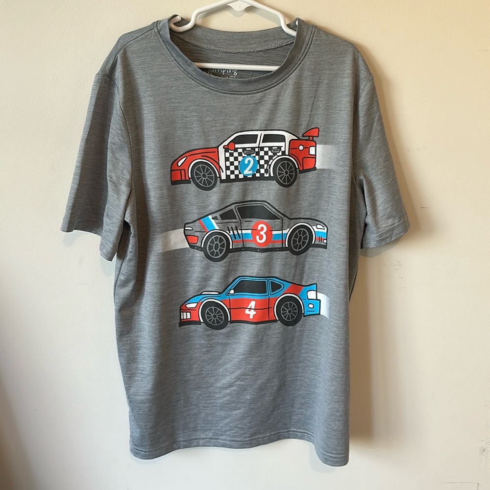 Never Worn Jumping Beans Adaptive Racecar Racing Tee Top Boys Size 12
